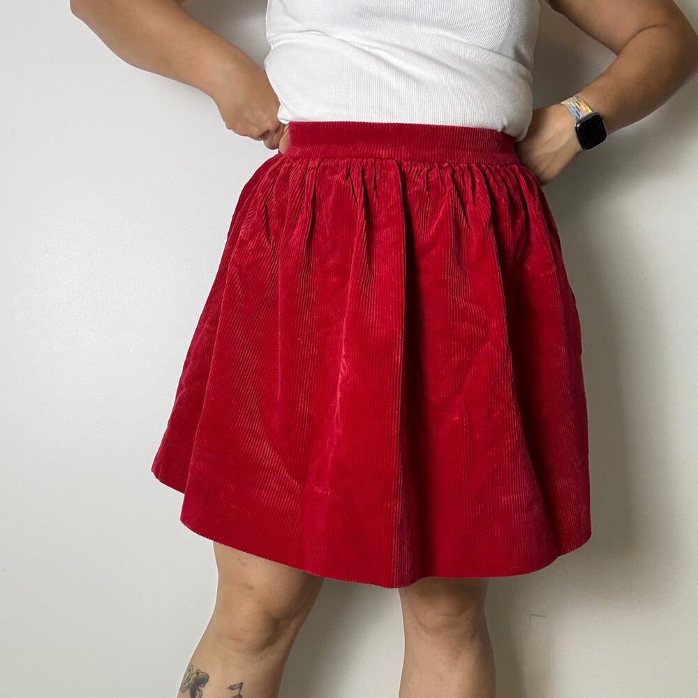 Ralph Lauren red corduroy skirt size 14